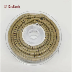 1000pcs 5.0mm Silicone Aluminum Micro Rings Hair Extension Beads with Loop Hook and Plier Tool Kit