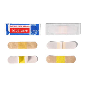100 Pack Waterproof Nonwoven Adhesive Bandages First Aid Strips Patch Plaster