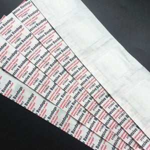 100pcs Waterproof Transparent Square Bandages 38x38mm - Adhesive Wound Plaster Dressing