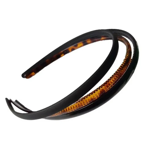 2024 Unisex Leopard Print Hair Hoop Band Black Sport Headband Hair Accessories