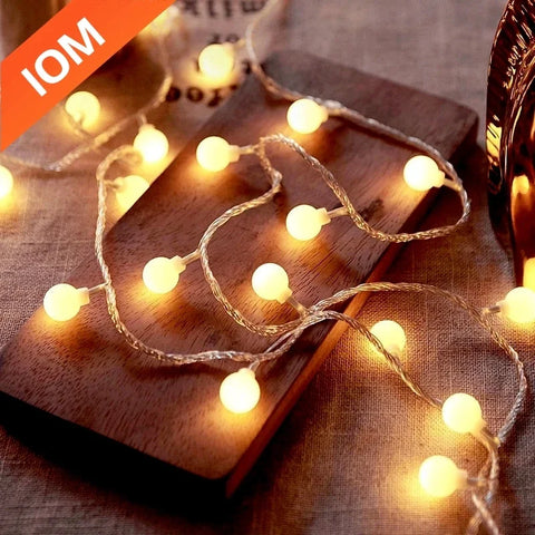 3m-12m LED Fairy Lights, USB/Battery Powered Garland, Festoon String for Christmas/New Year Home Decor