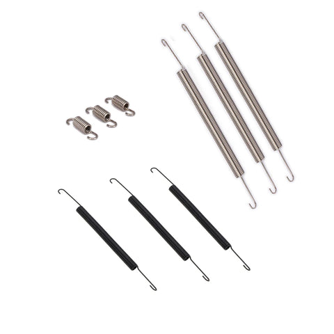 6-Piece RC Nitro Car Exhaust Pipes & Springs Set for 1/5, 1/8, 1/10 Scale Models, 98x16mm