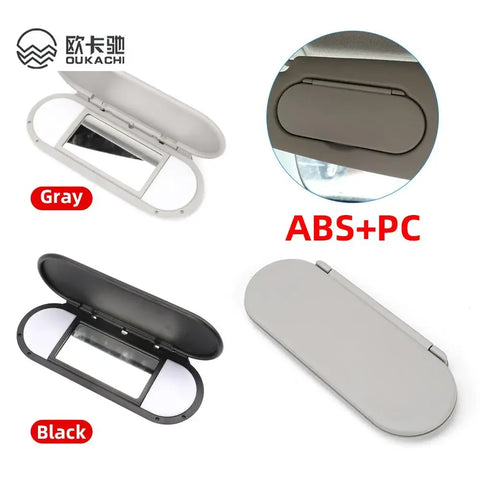 Car Roof Sunvisor Makeup Mirror Cover Light for BMW Mini F54 F55 F56 F60 2015-2020 Grey