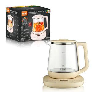 1.5L Transparent Glass Electric Kettle Household Multifunctional Health Kettle Flower Tea Decoction Split Type Kettle