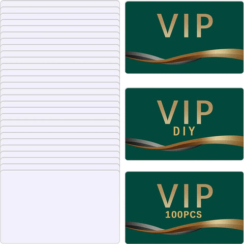 Aluminum Sublimation Business Card Blanks - Double-Sided, Heat Press Transfer, 50/100pcs, White, 3.4x2.1in Desk Accessories