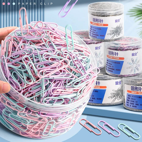 160pcs Colorful Large Paper Clips U-Shaped Bookmark for Office & School Supplies