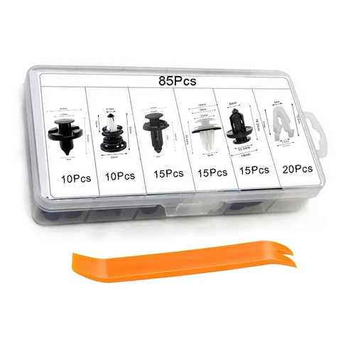 85pcs Clips & Fasteners for Tesla Model 3 Y S X - Door, Bumper, Fender, Engine Hood Accessories