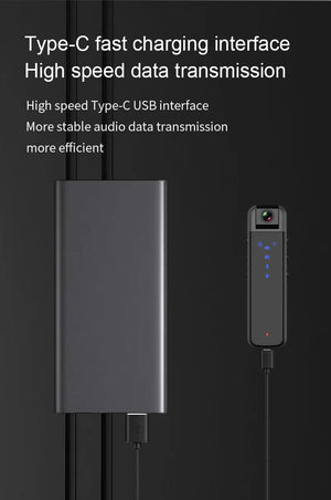 1080p Mini Camera with Night Vision and WiFi - Law Enforcement and Sports Action Recorder