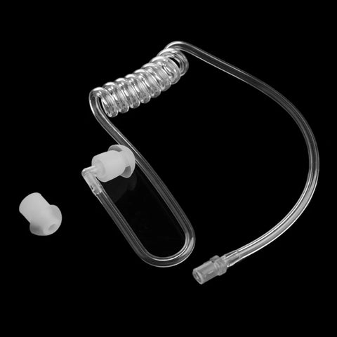 Clear Acoustic Air Tube Earplug Replacement for Radio Earpiece Headset