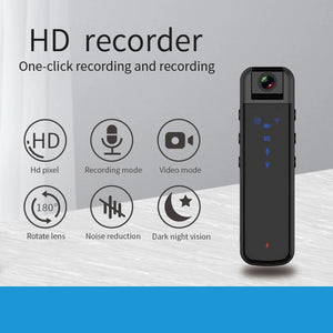 1080p Mini Camera with Night Vision and WiFi - Law Enforcement and Sports Action Recorder