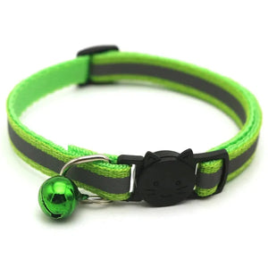 10-Pack Adjustable Cat & Kitten Safety Collars with Bells - Pet Collar Set