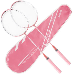 Lightweight Badminton Racket Set with Bag - Outdoor Sports Gear for Beginners