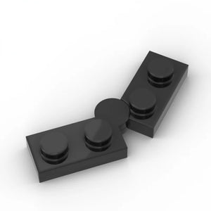 10-Pack Swivel Hinge Plates 1x4 Building Blocks Compatible with Leading Kids' Construction Sets