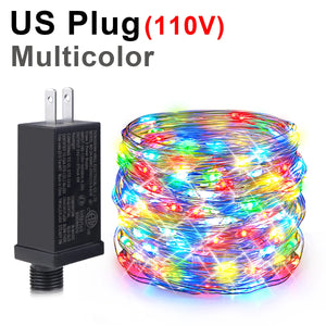 100m 1000 LED Fairy String Lights Copper Wire Waterproof 220V/110V EU/US Plug Outdoor Party Wedding Decor