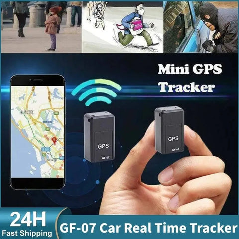 Compact GF-07 GPS Locator for Vehicles - Easy Install, Remote Positioning, Mobile Tracking