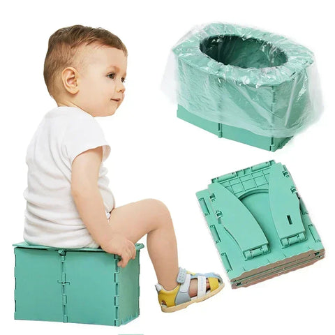 Foldable Portable Baby Potty Seat for Boys & Girls - Travel-Friendly Potty Training Chair