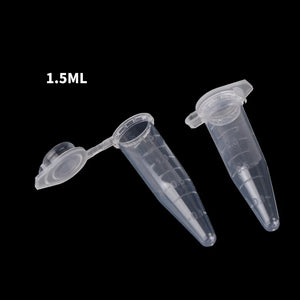 1.5ml Mini Plastic Microcentrifuge Lab Test Tubes with Graduated Markings