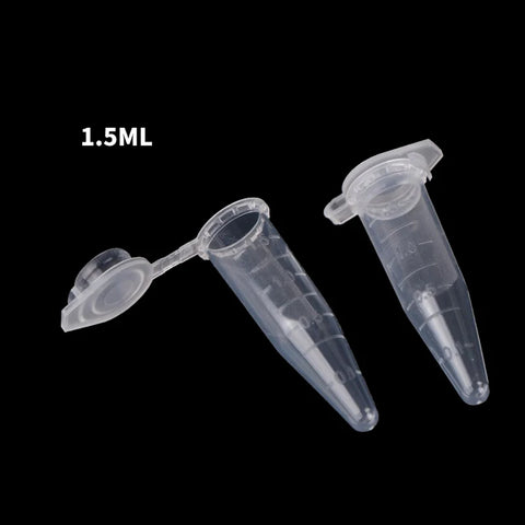 1.5ml Mini Plastic Microcentrifuge Lab Test Tubes with Graduated Markings