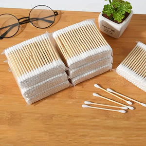 1000-Pack Dual Tip Cotton Swabs for Makeup, Ear Cleaning & Personal Care