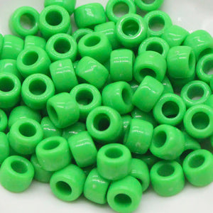 100pcs 6x9mm Colorful Pony Beads for DIY Bracelets, Necklaces, Crafts, Hair Jewelry Making
