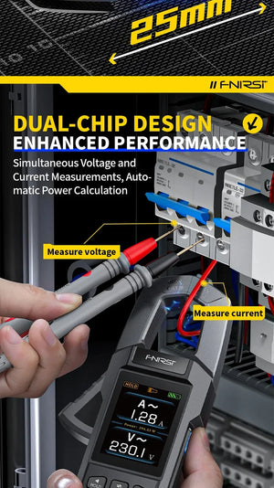 10,000 Counts DC/AC Current Voltage Clamp Meter USB Charger 600A Ampere Tester NCV Electrician Tool