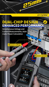 10,000 Counts DC/AC Current Voltage Clamp Meter USB Charger 600A Ampere Tester NCV Electrician Tool