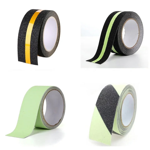 5cm x 5m Glow in the Dark Anti-Slip Tape, Waterproof Luminous Green Safety Grip Strip for Stairs & Outdoor Steps
