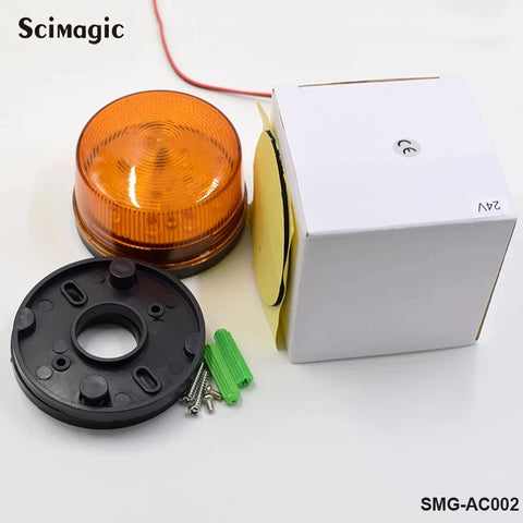 DC12V/24V LED Security Flashing Warning Light for Gate/Barrier/Garage Door Opener