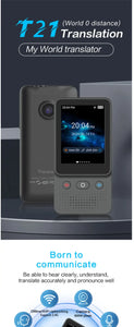 Portable T16 AI Voice Translator: 138 Languages, Real-Time, 3.1" Screen, Offline Capability, Voice Record