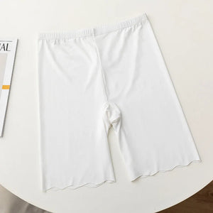 Women's Seamless Ice Silk High Waist Anti-Chafe Thigh Safety Shorts Plus Size Under Skirt Boxers Panties