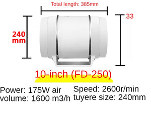 "Inline Duct Extractor Fan 3-6 Inch Low Noise Hydroponic Kitchen Grow Room Ventilation Exhaust"