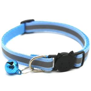 10-Pack Adjustable Cat & Kitten Safety Collars with Bells - Pet Collar Set