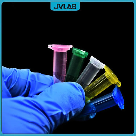 0.5ml Colorful Microtubes Centrifuge Tubes, Clear Scale, Snap-cap Bottom Tip, Lab Use, 100 Pack