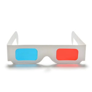 10 Pack Universal 3D Glasses Red Blue Cyan Anaglyph Cardboard for Movies