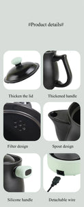 1.8L Smart Electric Ceramic Medicine and Soup Pot with Auto Keep Warm Function