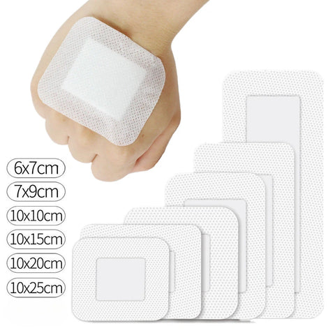 3 Sheets Large Wound Dressing Self-Adhesive Bandages Breathable Skin Patches for First Aid