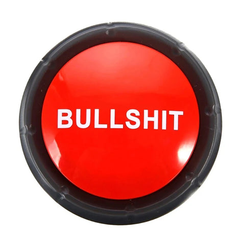 Electronic Sound Button - Bullshit, Maybe, No, Sorry, Yes - Talking Toy for Home, Office, Party, Kids & Adults