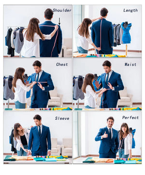 "2024 Men's Slim Fit Suit 2-Piece Set: Formal Business Wear (Jacket+Pants)"