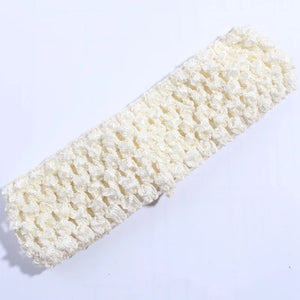 10 Pack 4cm Crochet Elastic Hairbands - Knit Headbands for Women Accessories