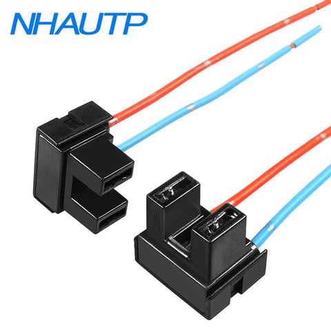 H7 Adapter Socket Base Female Plug Connector Wiring Harness Cable - 1 Pair