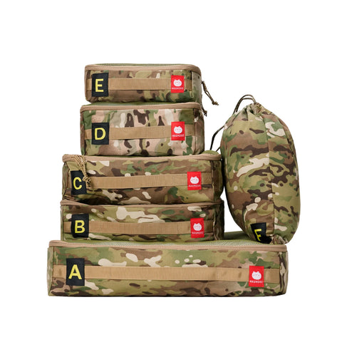 6 Set Packing Cubes, Compression Travel Organizers for Suitcases and Luggage