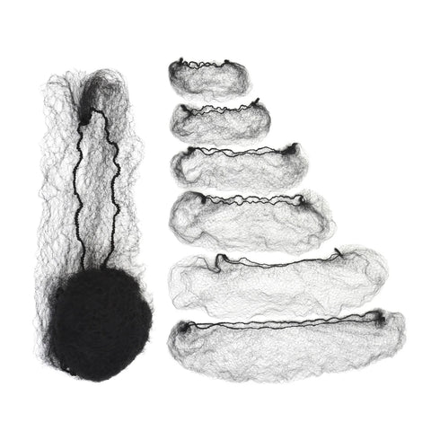 60 Pcs Nylon Hair Nets for Buns & Wigs - Mesh Weaving Cap for Dance & Hair Styling