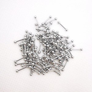 100pcs Body Jewelry Set: Straight & Curved Captive Bead Rings, Labret Barbells, Nose, Eyebrow, Lip, Ear Studs, Stainless Steel
