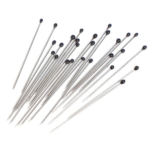 100 Pcs Stainless Steel Insect Pins with Plastic Box for Entomology & Lab Use