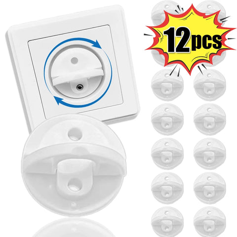 Baby Electric Socket Safety Guards 1-12pcs, Anti-Shock Plugs for France/Poland Outlets