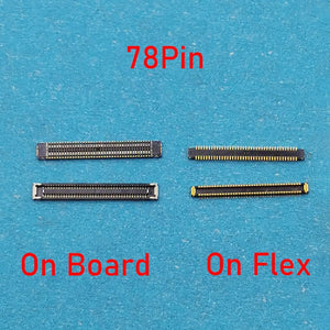10-Pack 78-Pin USB Charging FPC Connector for Samsung A41 A51 A31 A71 M51 Charger Plug Board