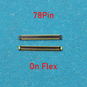 10-Pack 78-Pin USB Charging FPC Connector for Samsung A41 A51 A31 A71 M51 Charger Plug Board