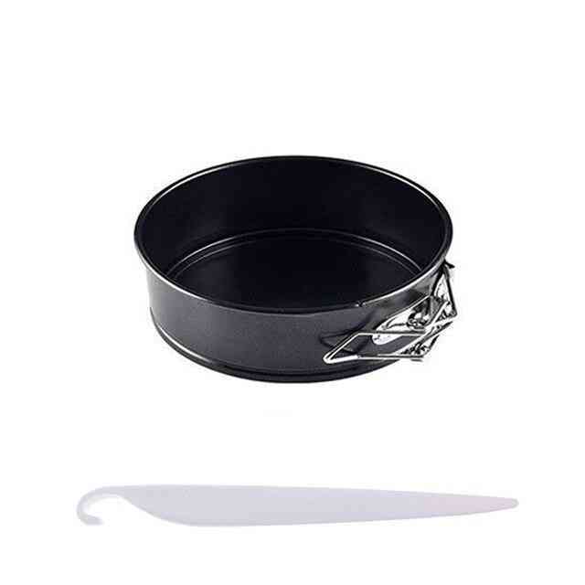 Round Non Stick Springform Pan With Removable, Bottom Leakproof Tin For Baking Cake