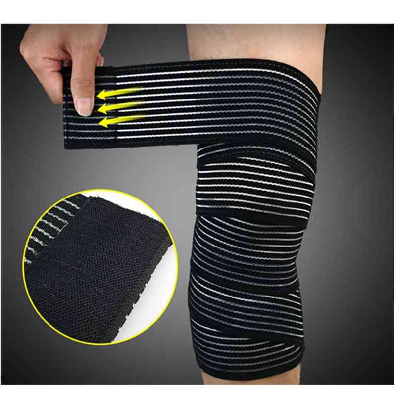 1 pc 40 ~ 180 cm haute élasticité compression sport bandage support protecteur - bande de kinésiologie pour cheville poignet genou mollet cuisse enveloppements