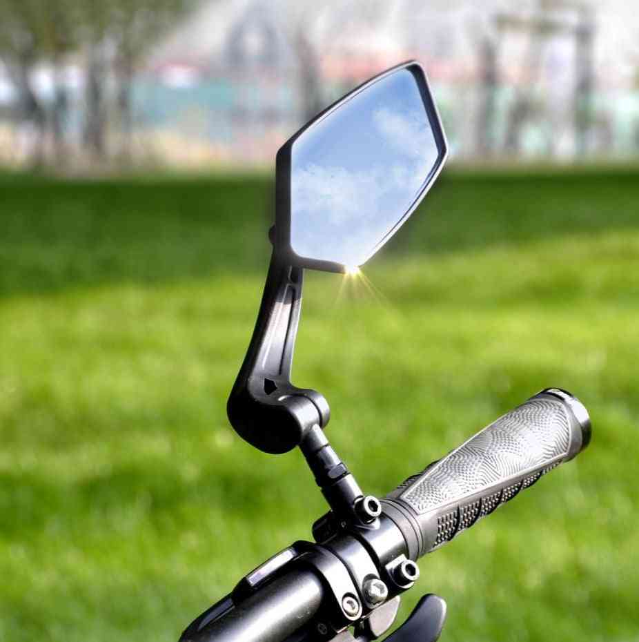 Fahrradrückansicht verstellbarer Weitwinkelspiegel - Fahrrad, Radfahren - linker Spiegel